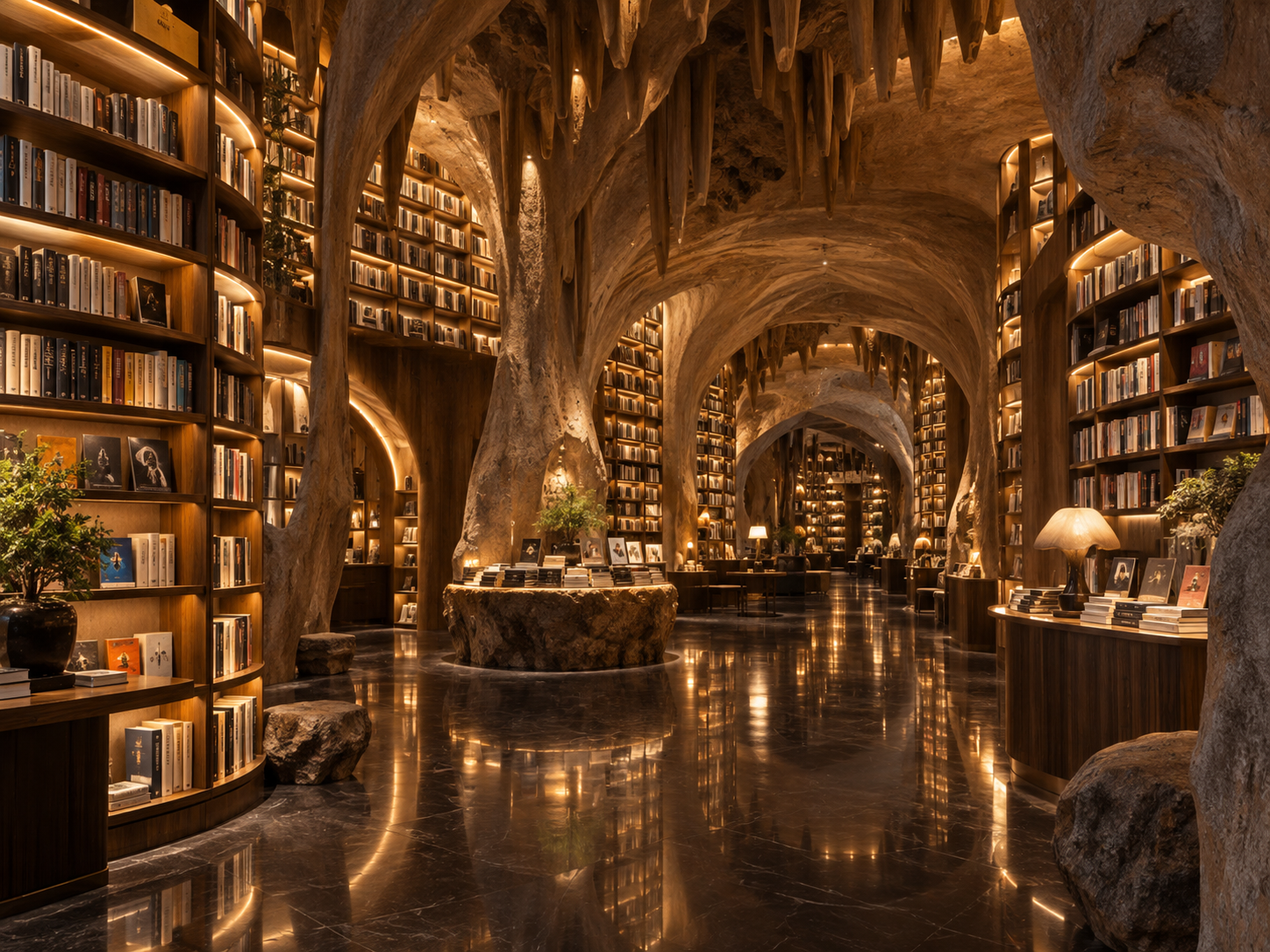 Eine Höhle voller Bücher